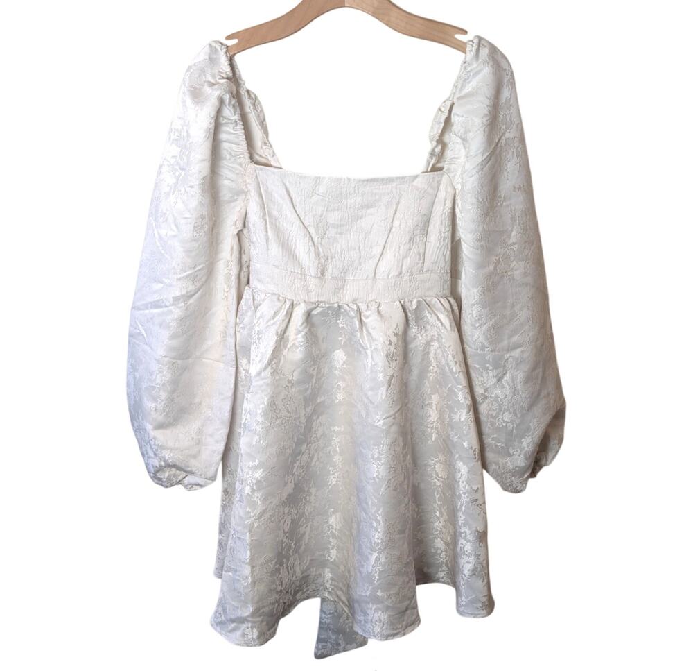 Altar'd State Cream Floral Long Sleeve Dress Large